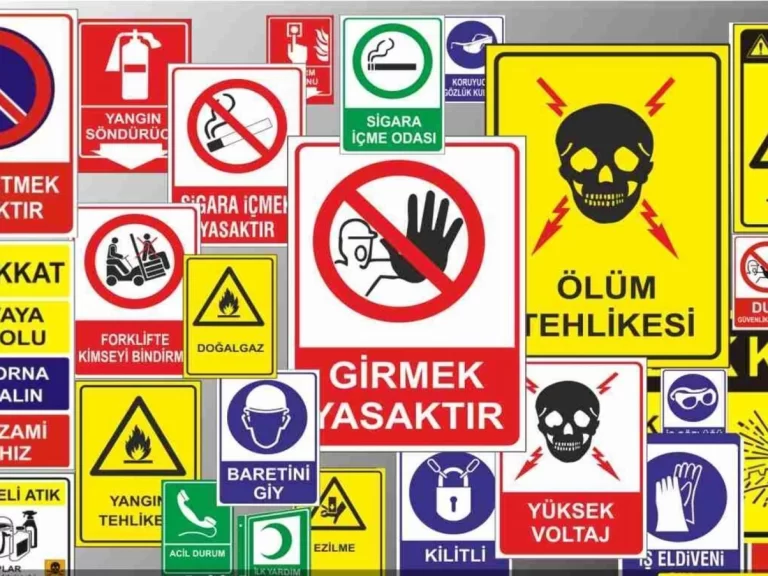 Ankara uyarı levhaları ve iş güvenliği levhaları
